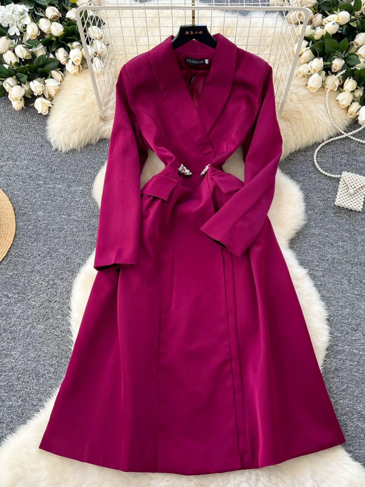 Rich aunty  formal dress FD468 image