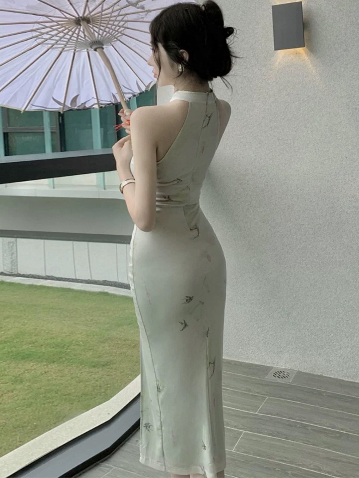 Its apparent qipao dress Q197 image