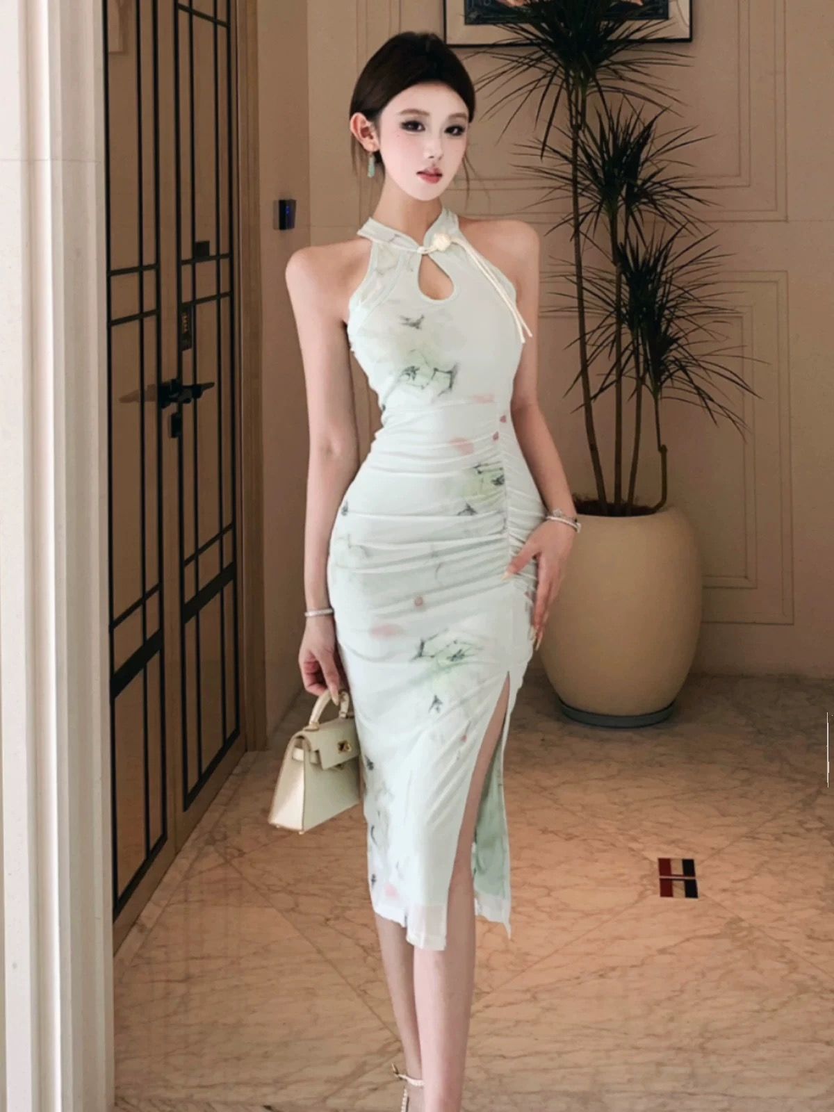 Its apparent qipao dress Q197 image
