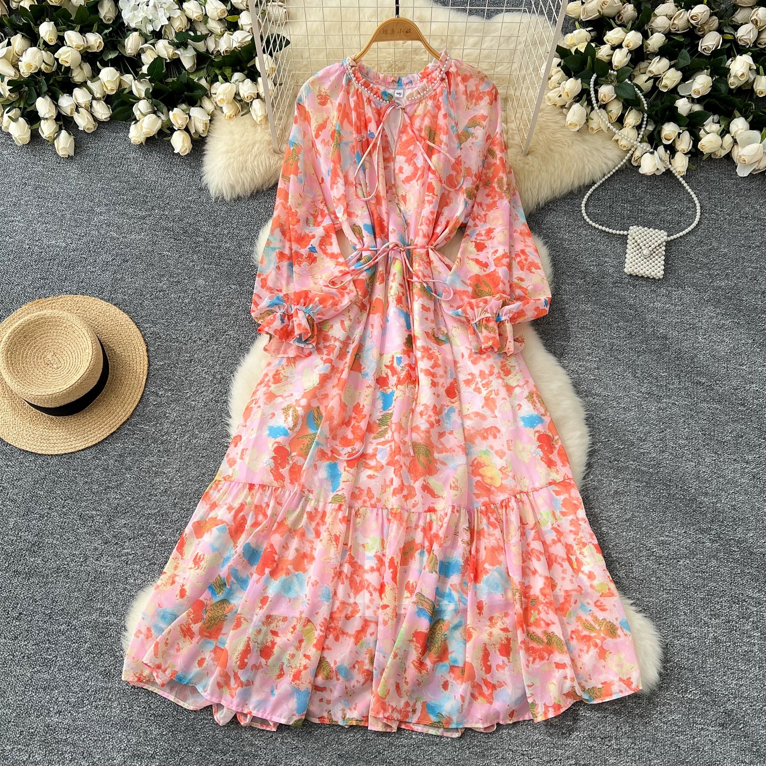 Rock and roll girl floral dress CD850 image