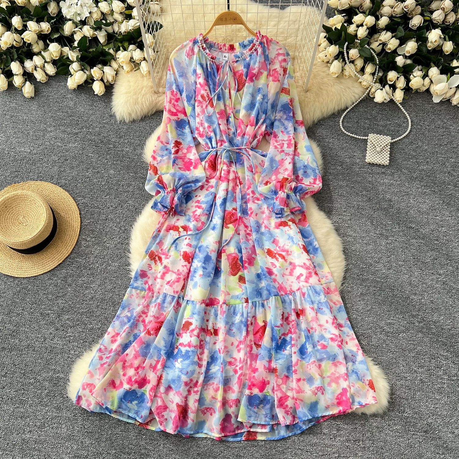 Rock and roll girl floral dress CD850 image