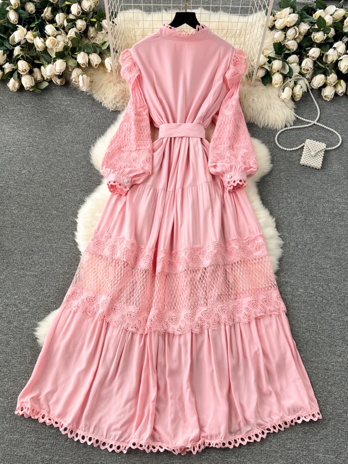 Pretty babe designer lace dress EVD192 image