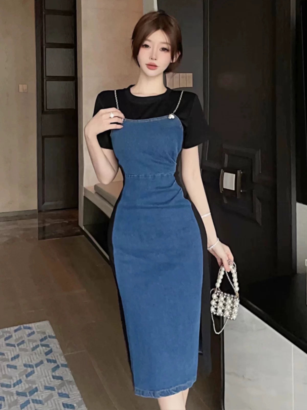 Reminder denim dress DBC56 image