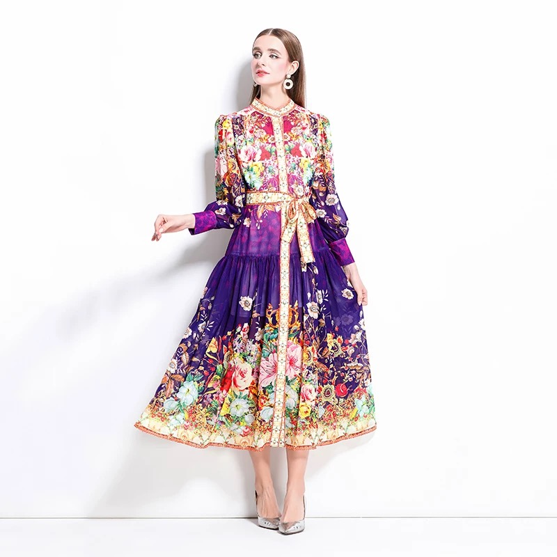 Her moment to shine print Dress ED186 image