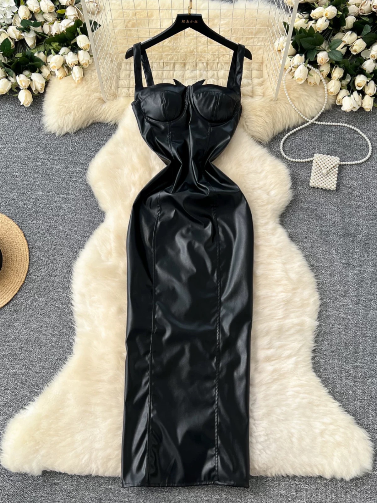 Out of the ordinary leather dress CBC1360 image