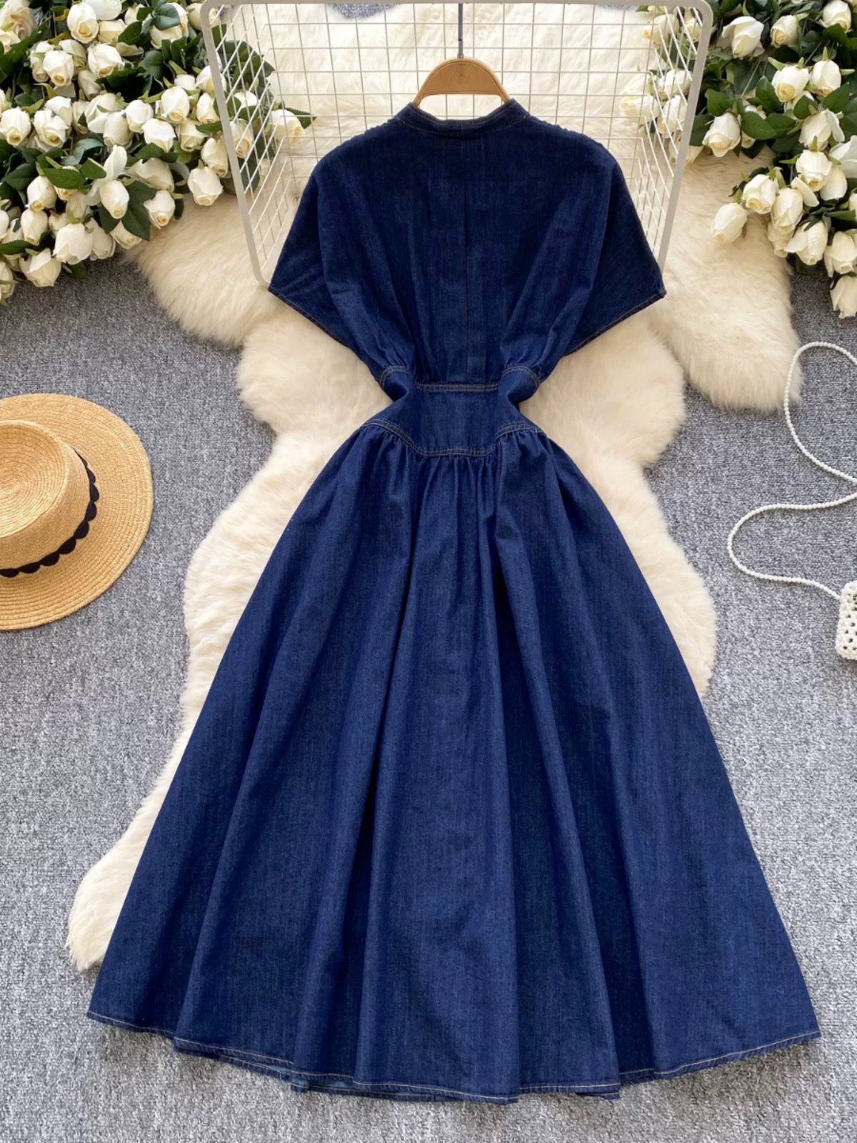 Rich auntie vibes dress DD124 image