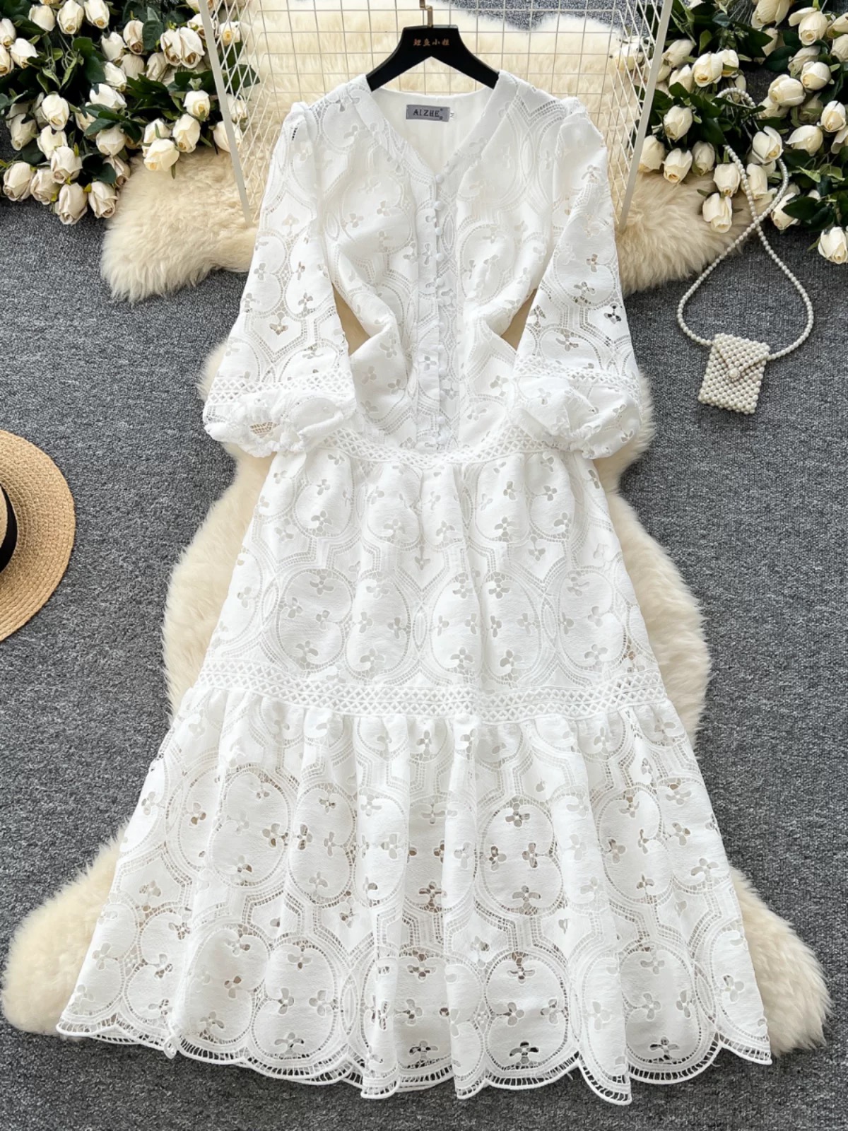 Out with a bang lace dress FD630 image