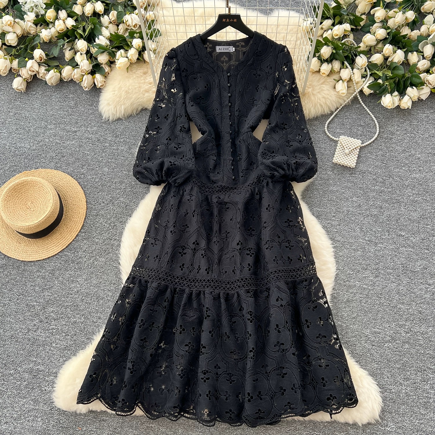 Out with a bang lace dress FD630 image