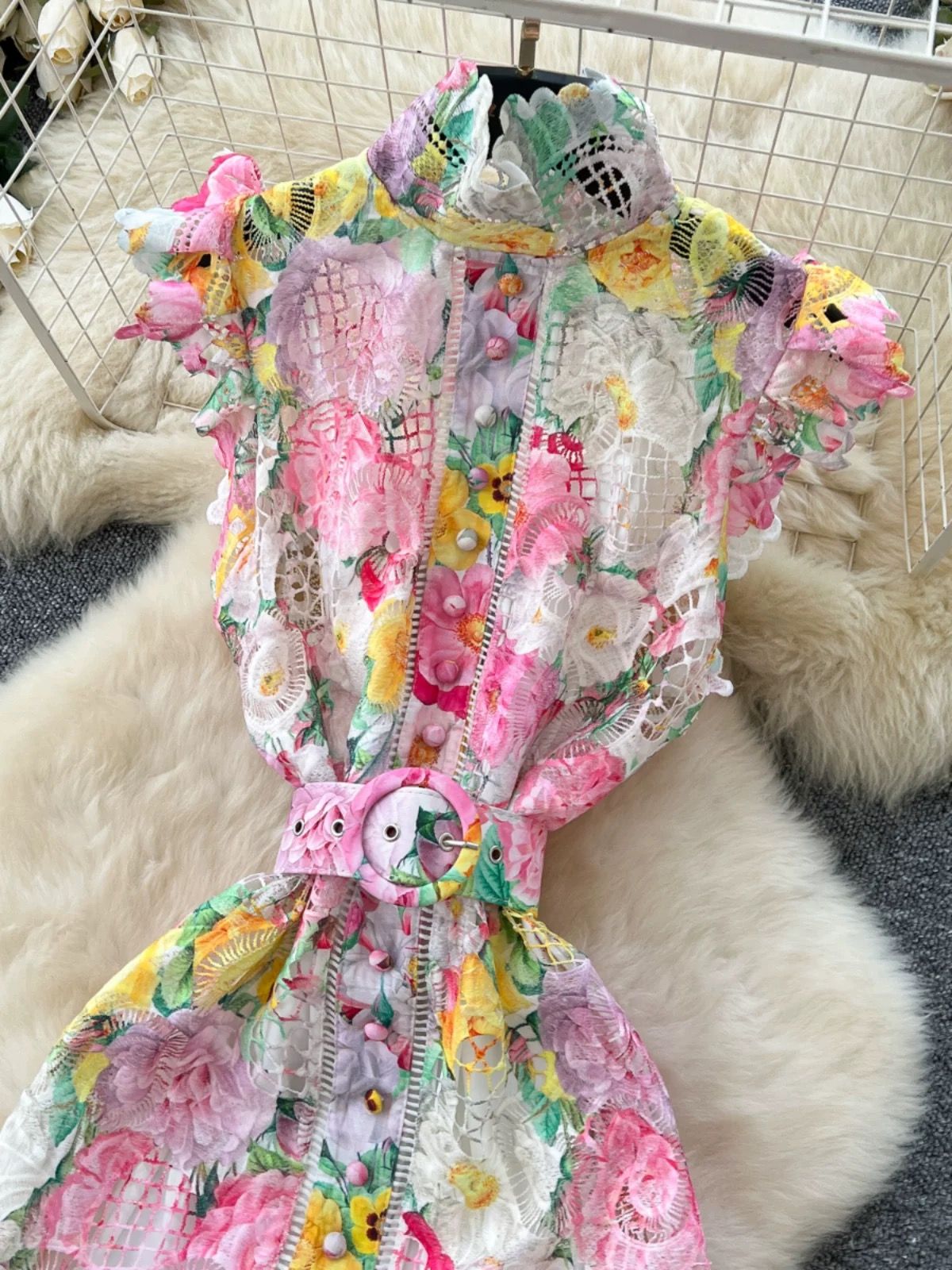 Preppy chic lace dress FD1319 image