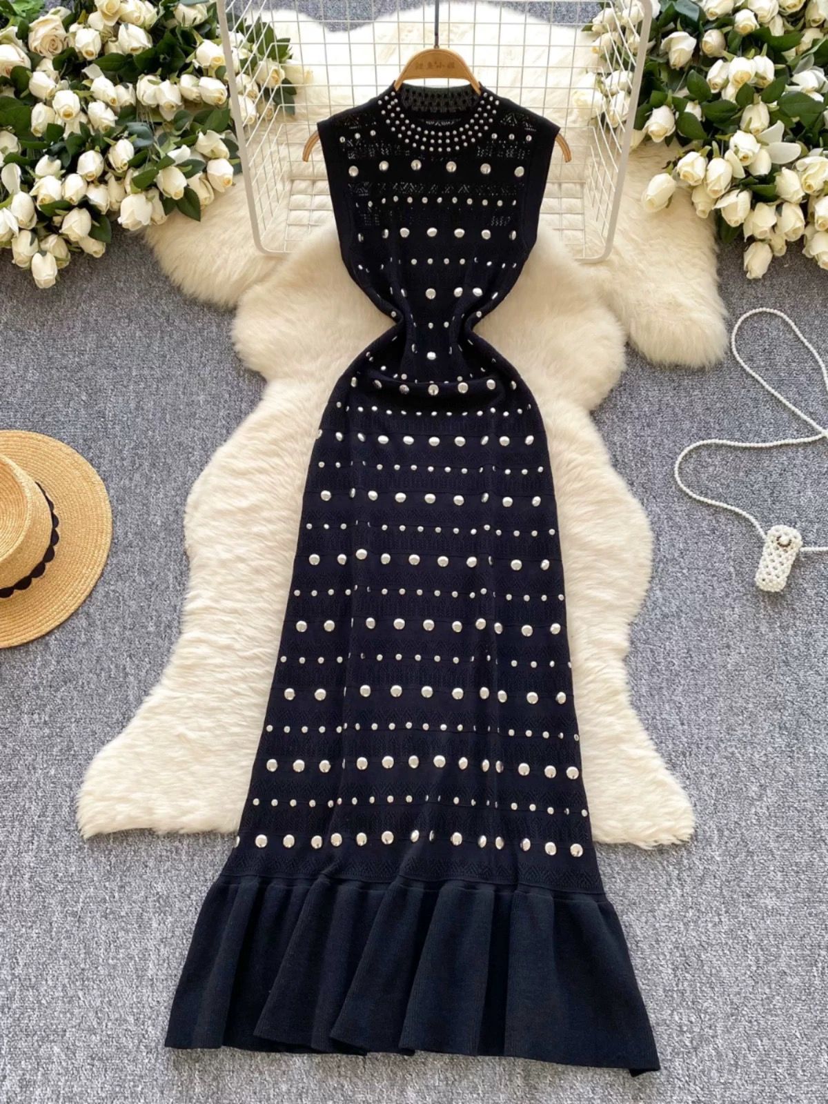 See you in Newyork embellished dress KD362 image