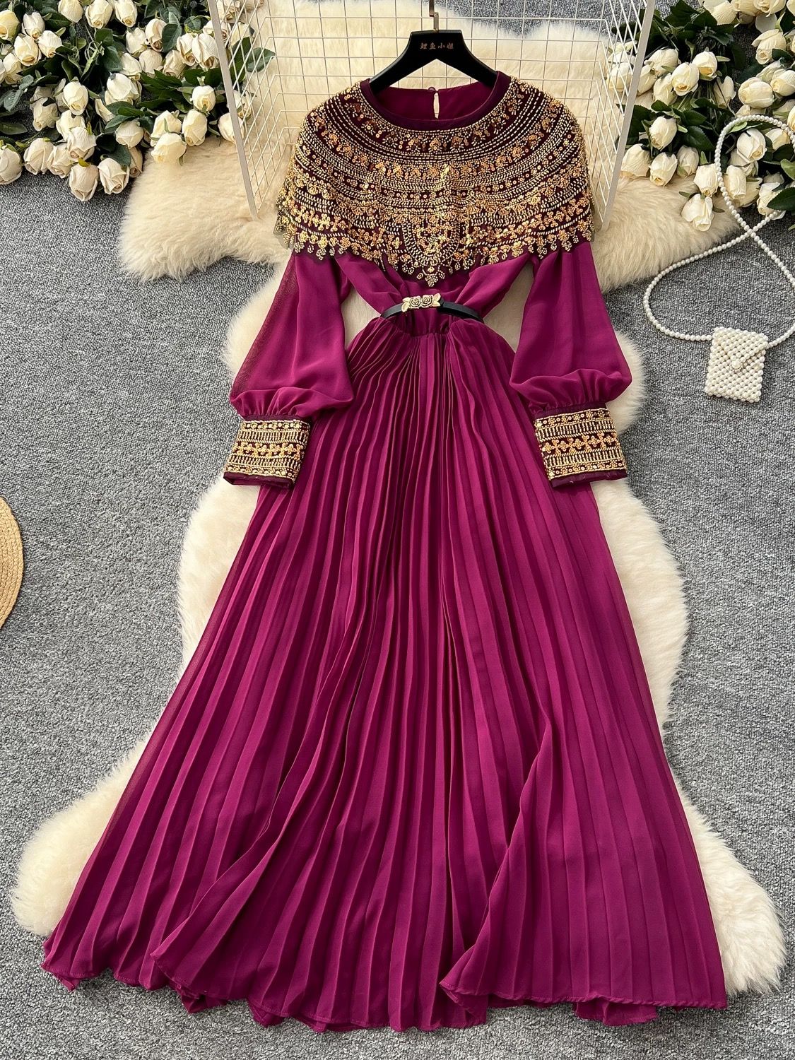 Classic color dress FD864 image