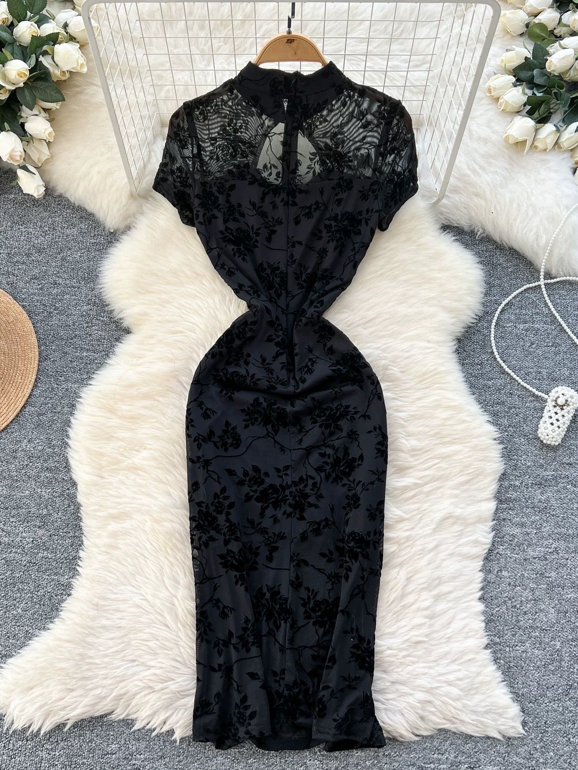 Tall dare qipao dress Q200 image