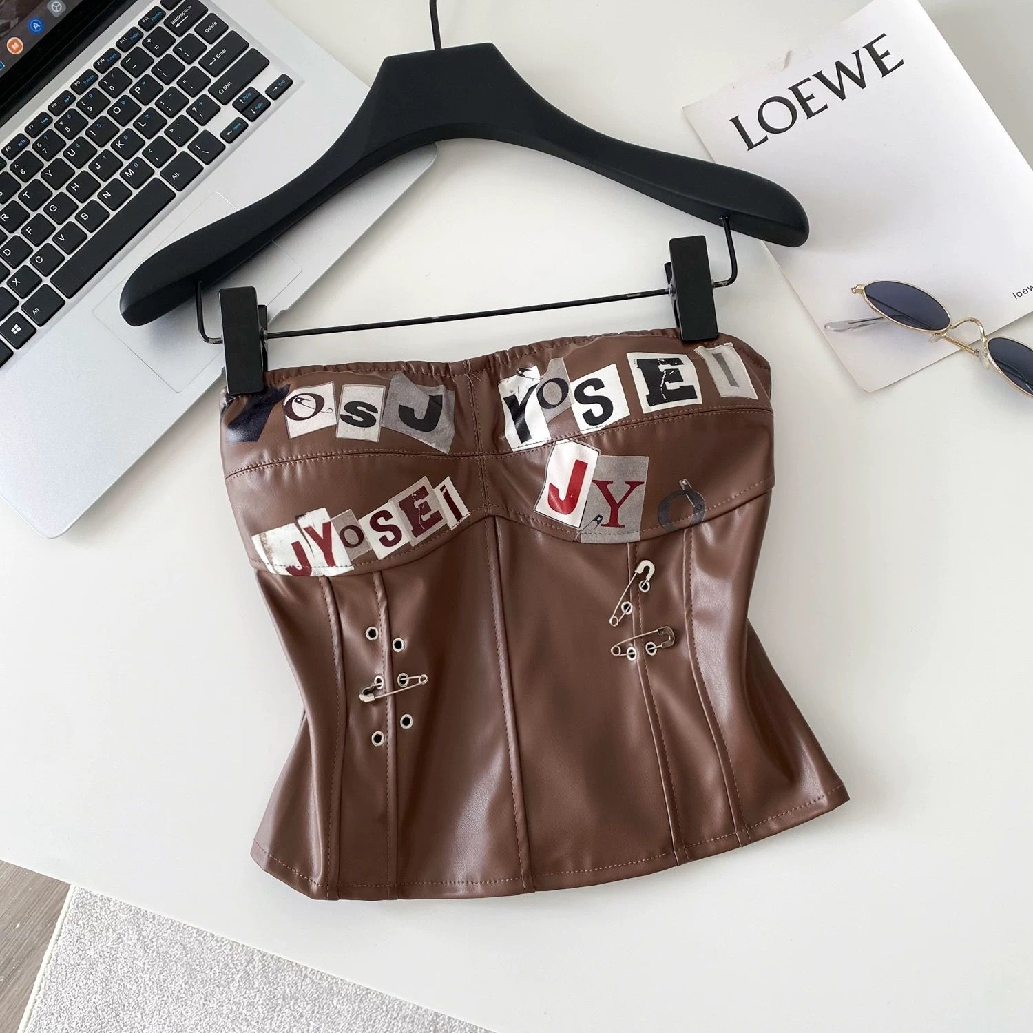 Natasha leather top CTO707 image