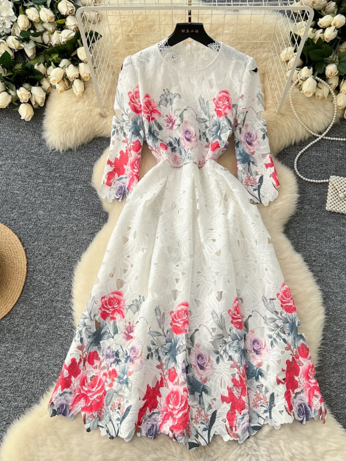 You are a firework lace dress FD1126 image