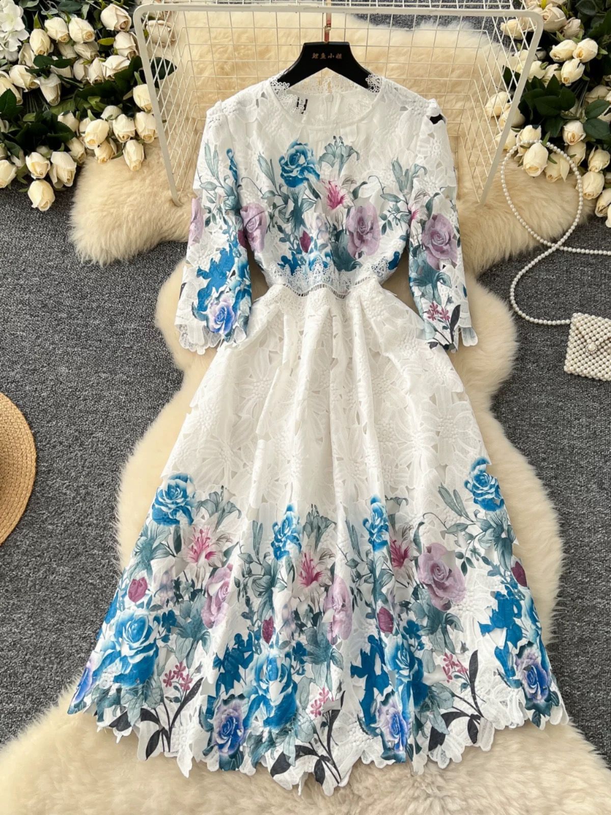 You are a firework lace dress FD1126 image