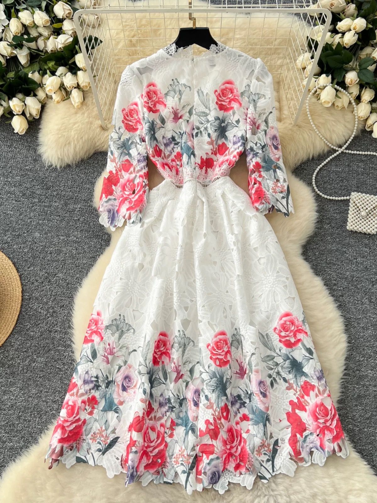 You are a firework lace dress FD1126 image