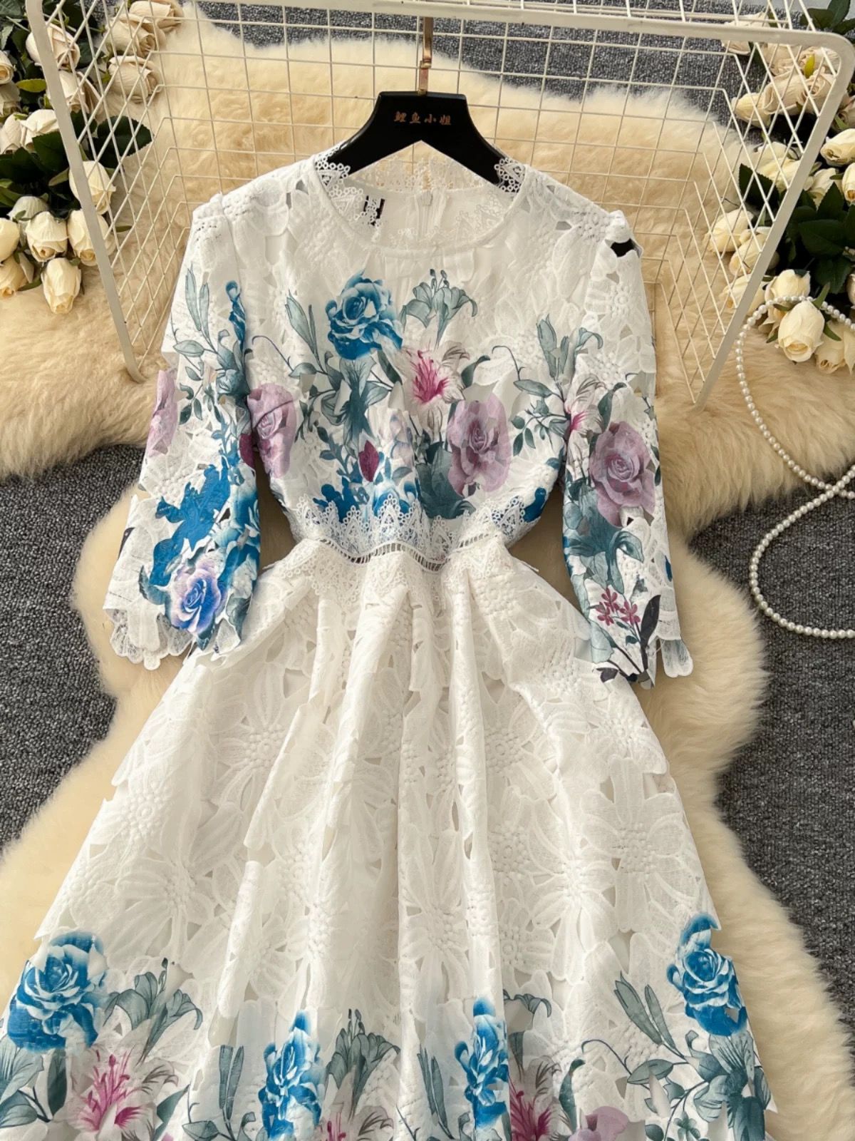 You are a firework lace dress FD1126 image