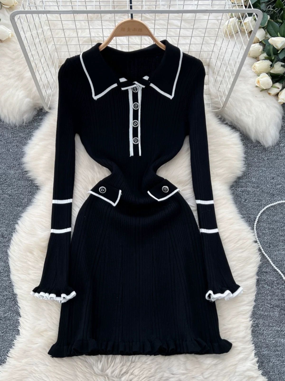 Night drives sweater dress KD345 image