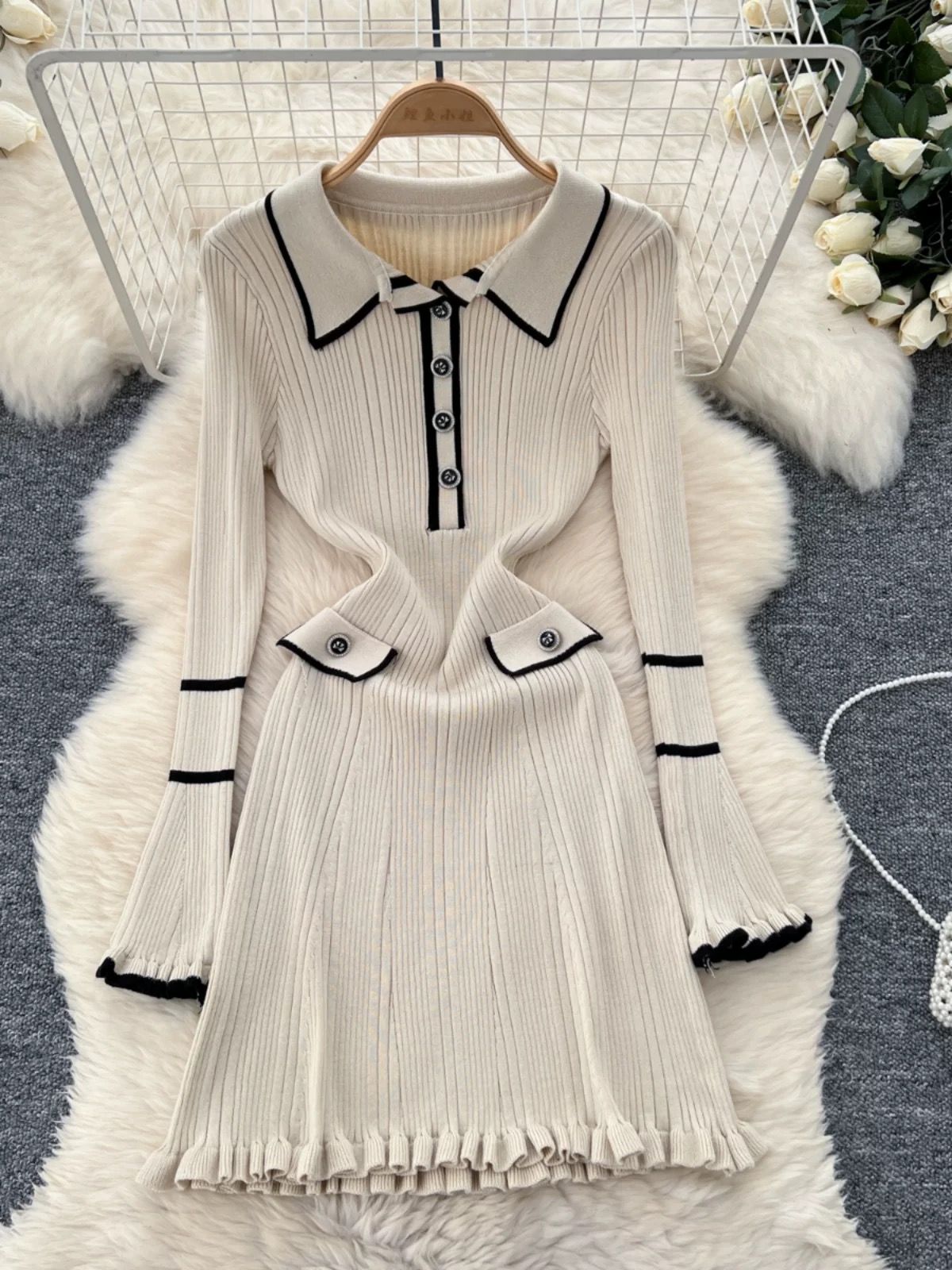 Night drives sweater dress KD345 image
