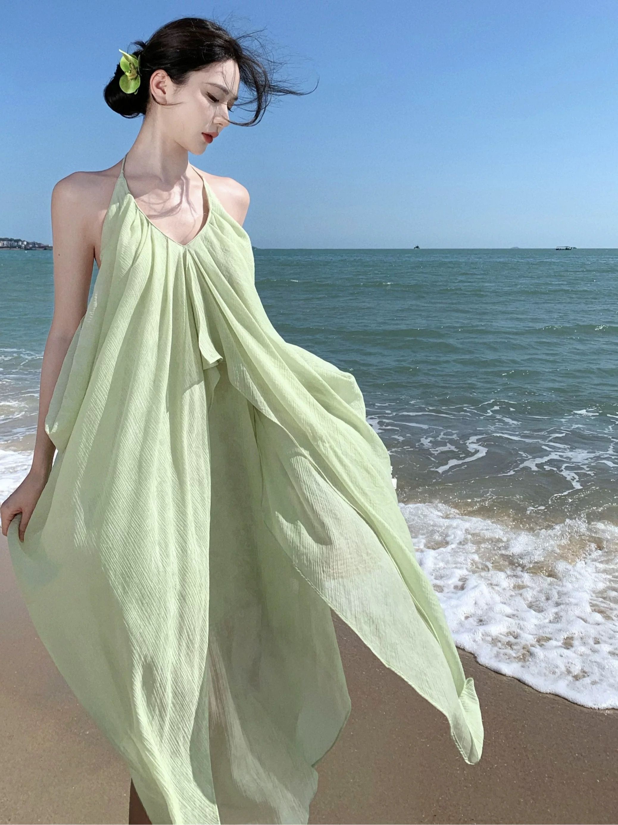 Palm beach ocean dress CD1156 image