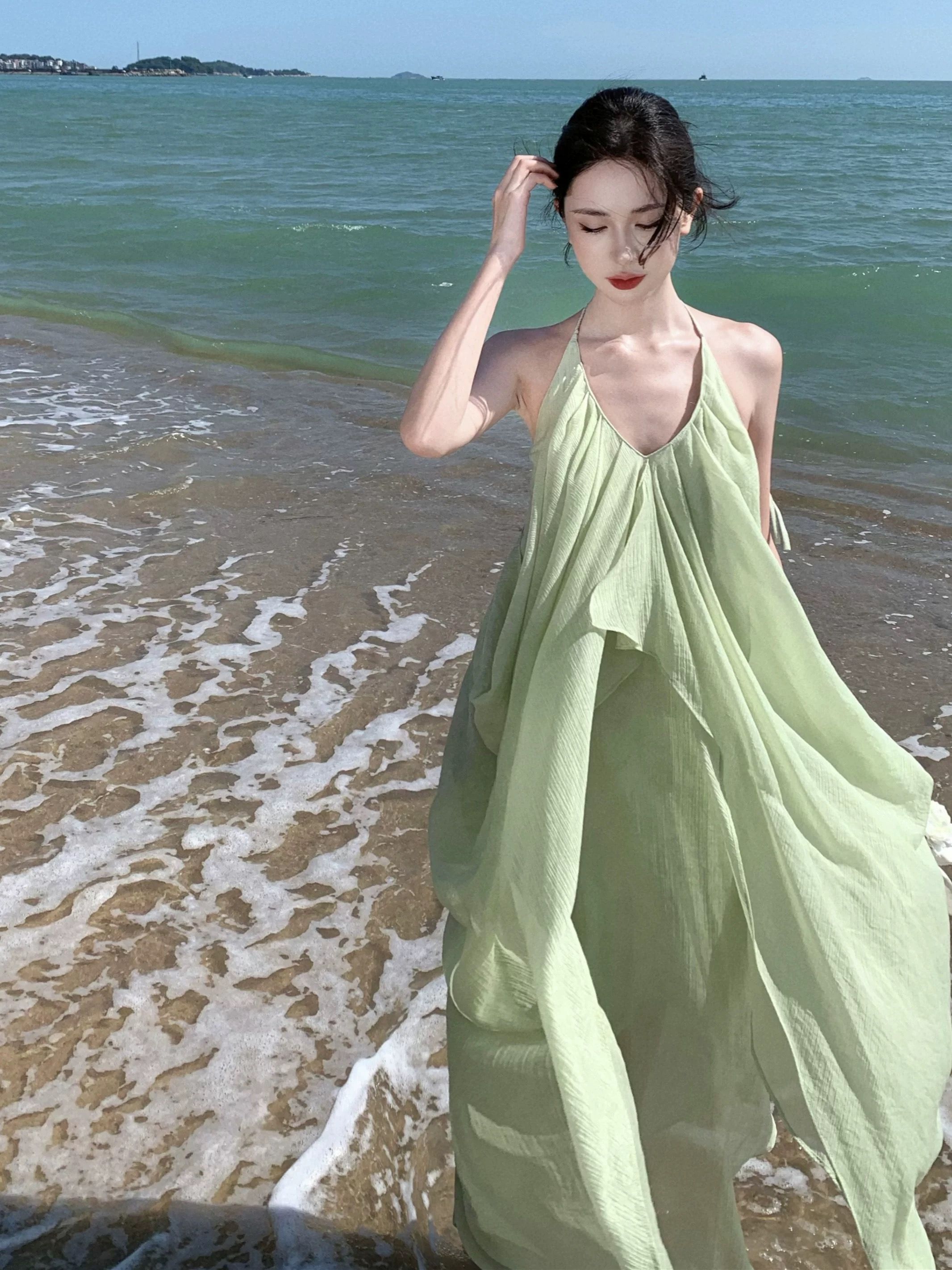 Palm beach ocean dress CD1156 image