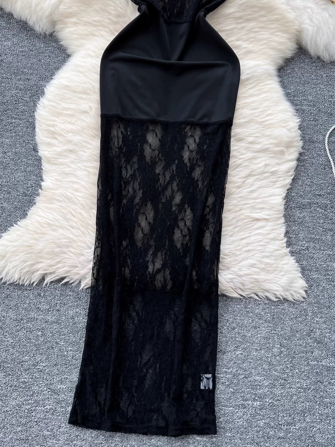 Out for a tan lace dress CBC1349 image