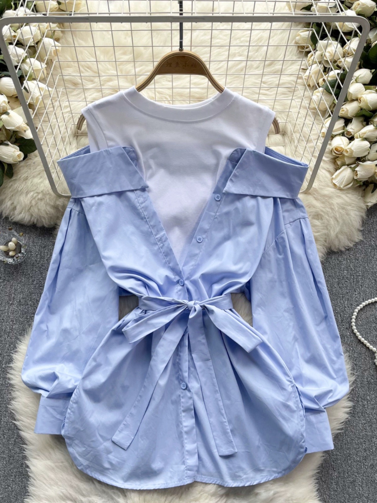 Flowers and diamonds shirt SH119 image