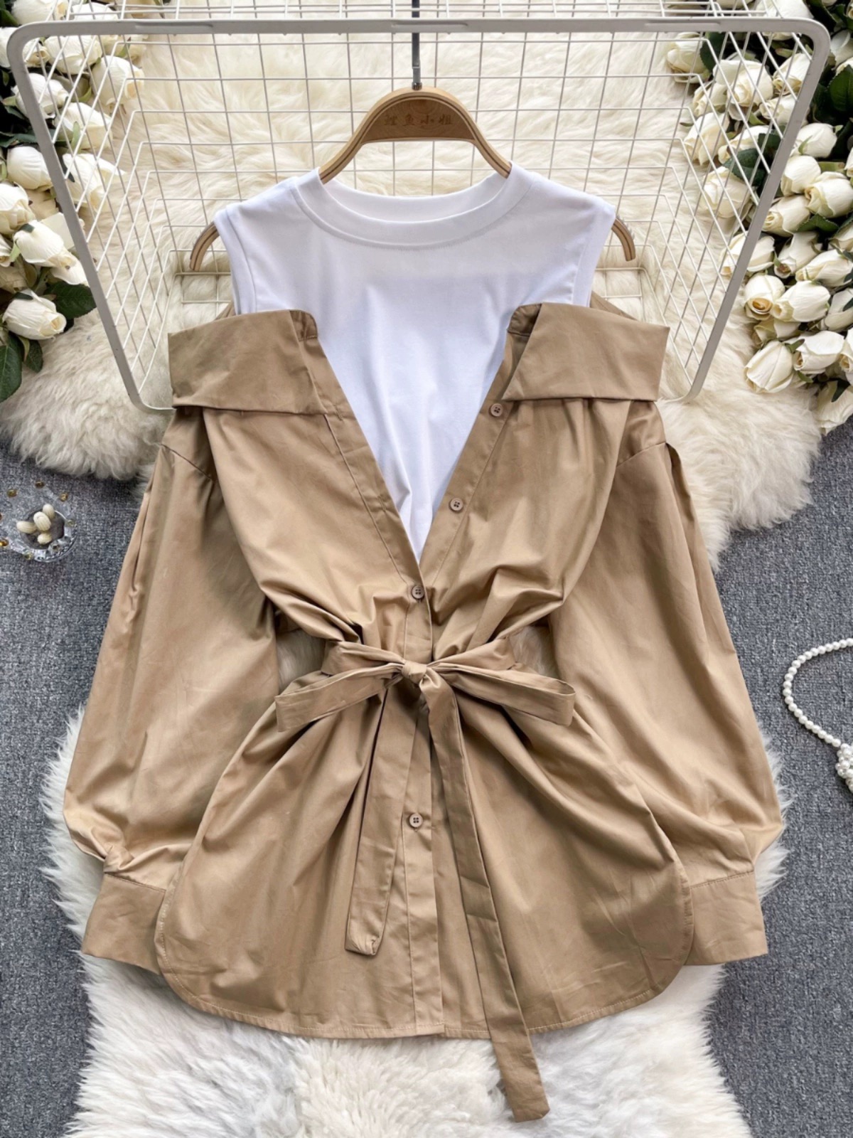 Flowers and diamonds shirt SH119 image