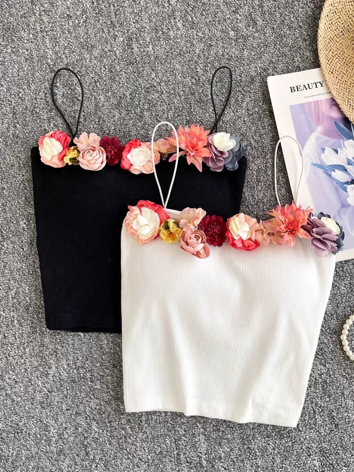 Passionate enchantment floral top CTO348 image