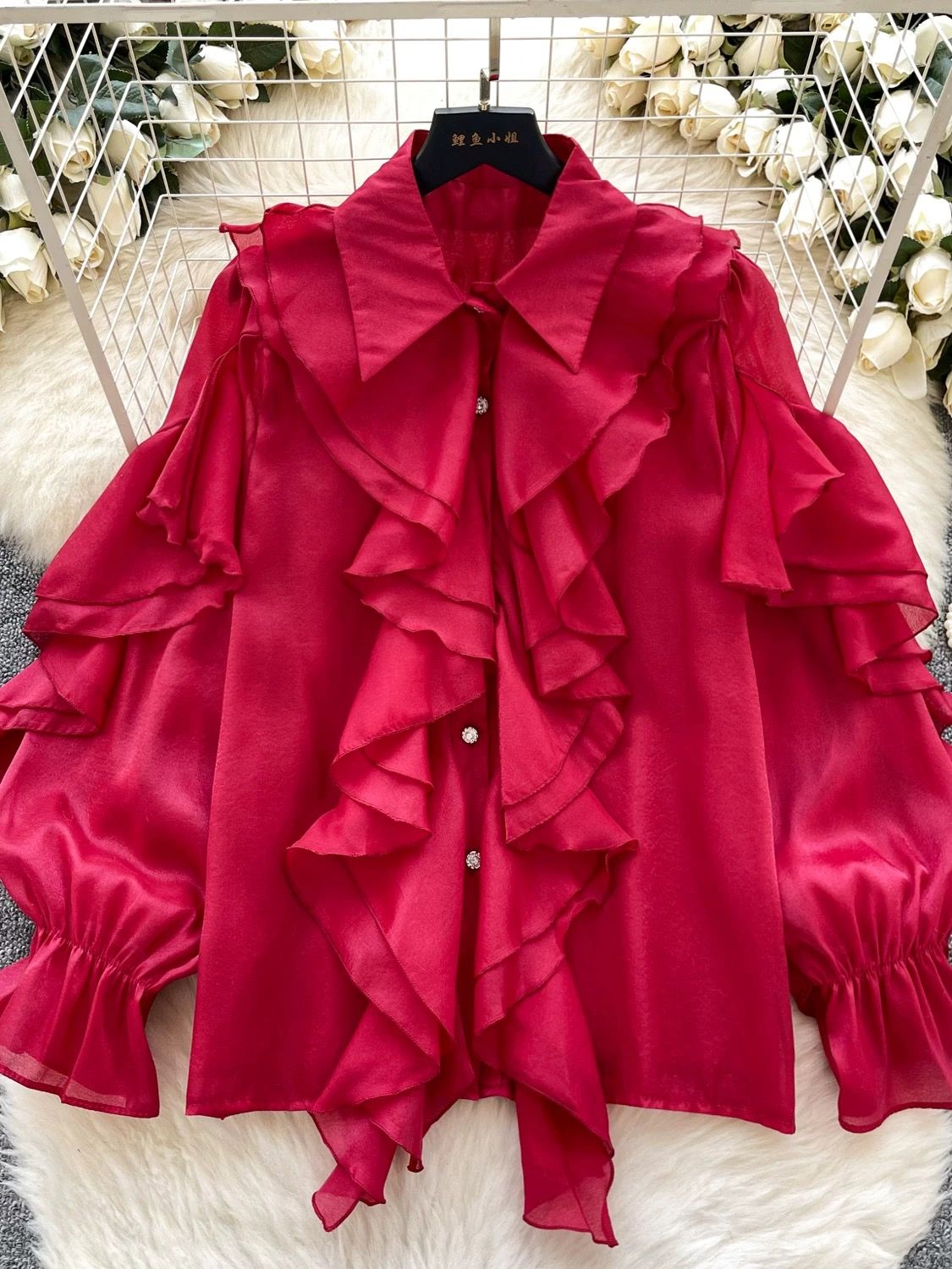 Tipping the glass blouse BE374 image