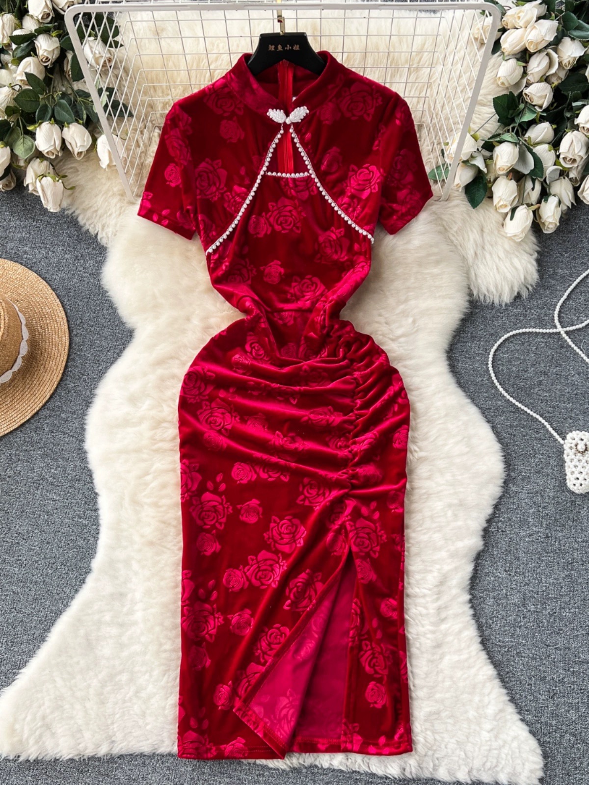 Sparkle night qipao dress Q135 image