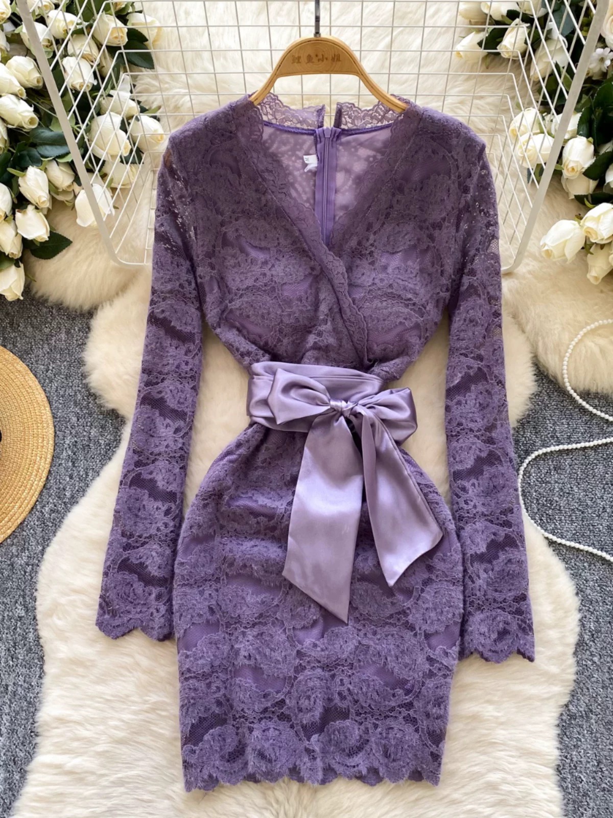 Endless beauty lace dress FBC452 image