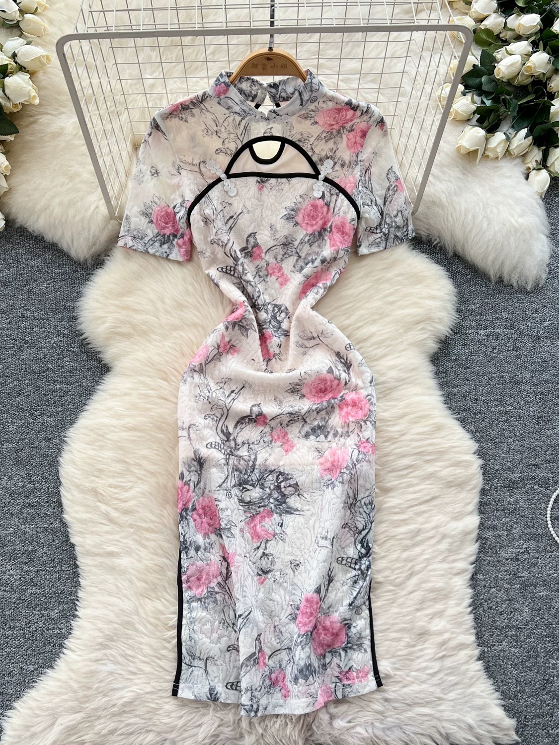 Send me a postcard qipao dress Q222 image