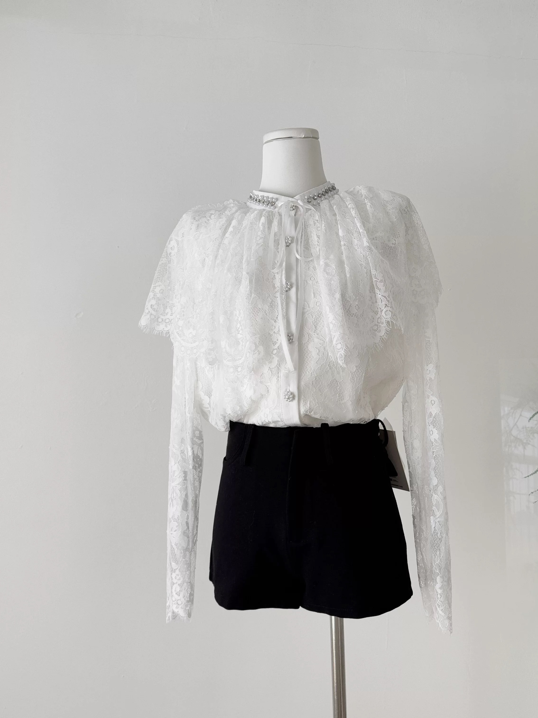 Diamonds are my best friend lace top FTO291 image