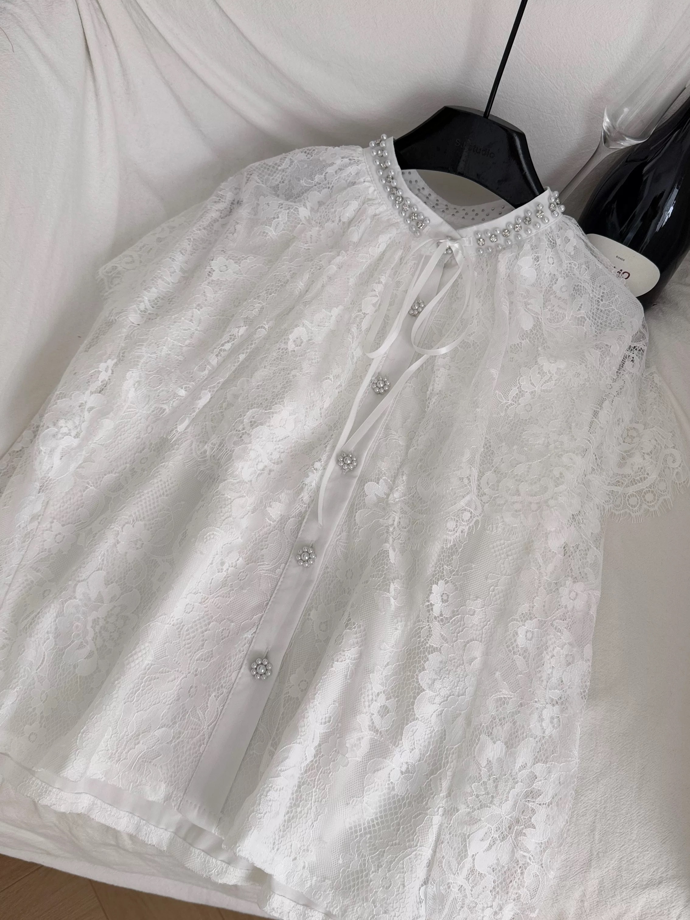 Diamonds are my best friend lace top FTO291 image