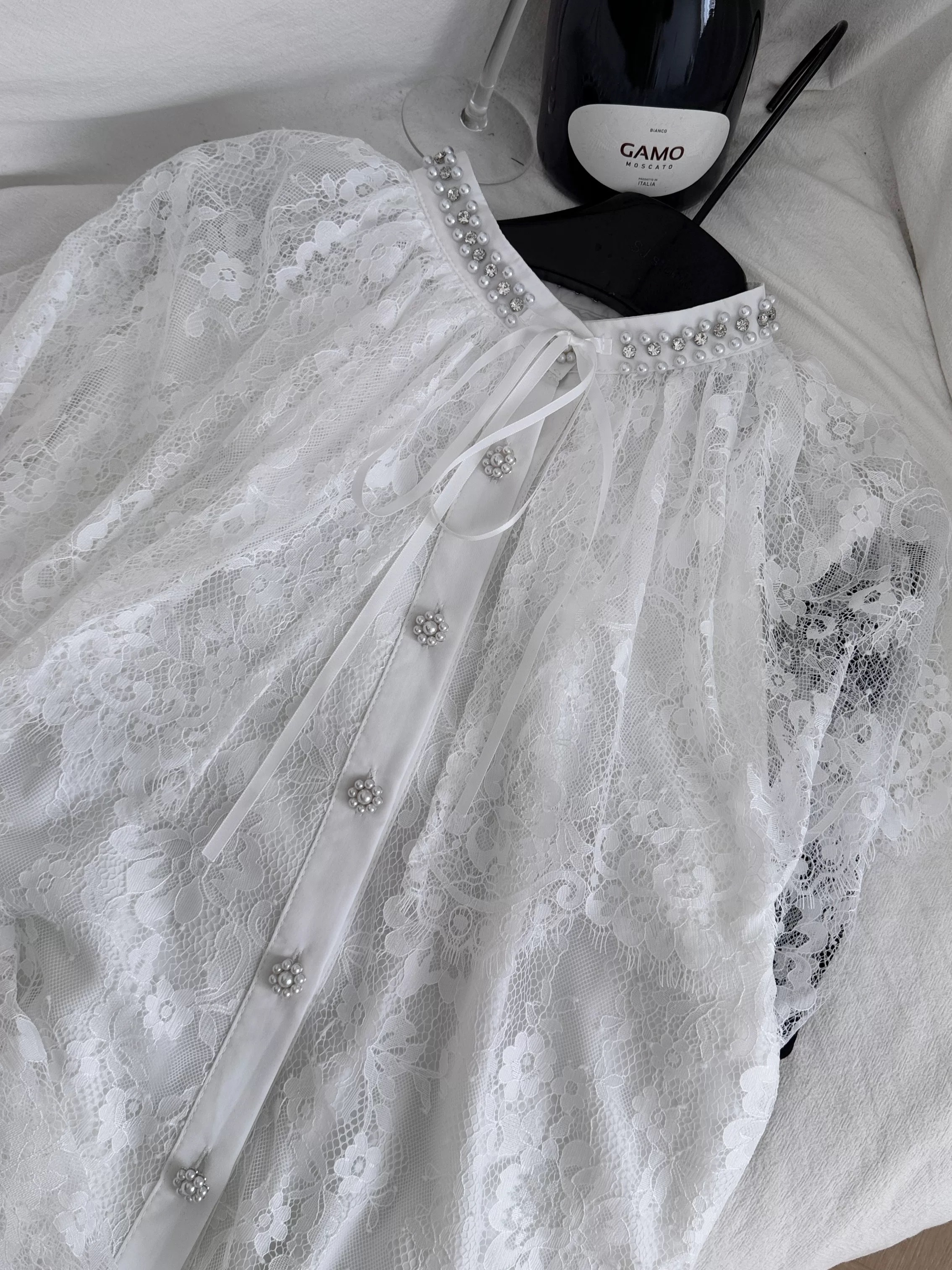 Diamonds are my best friend lace top FTO291 image