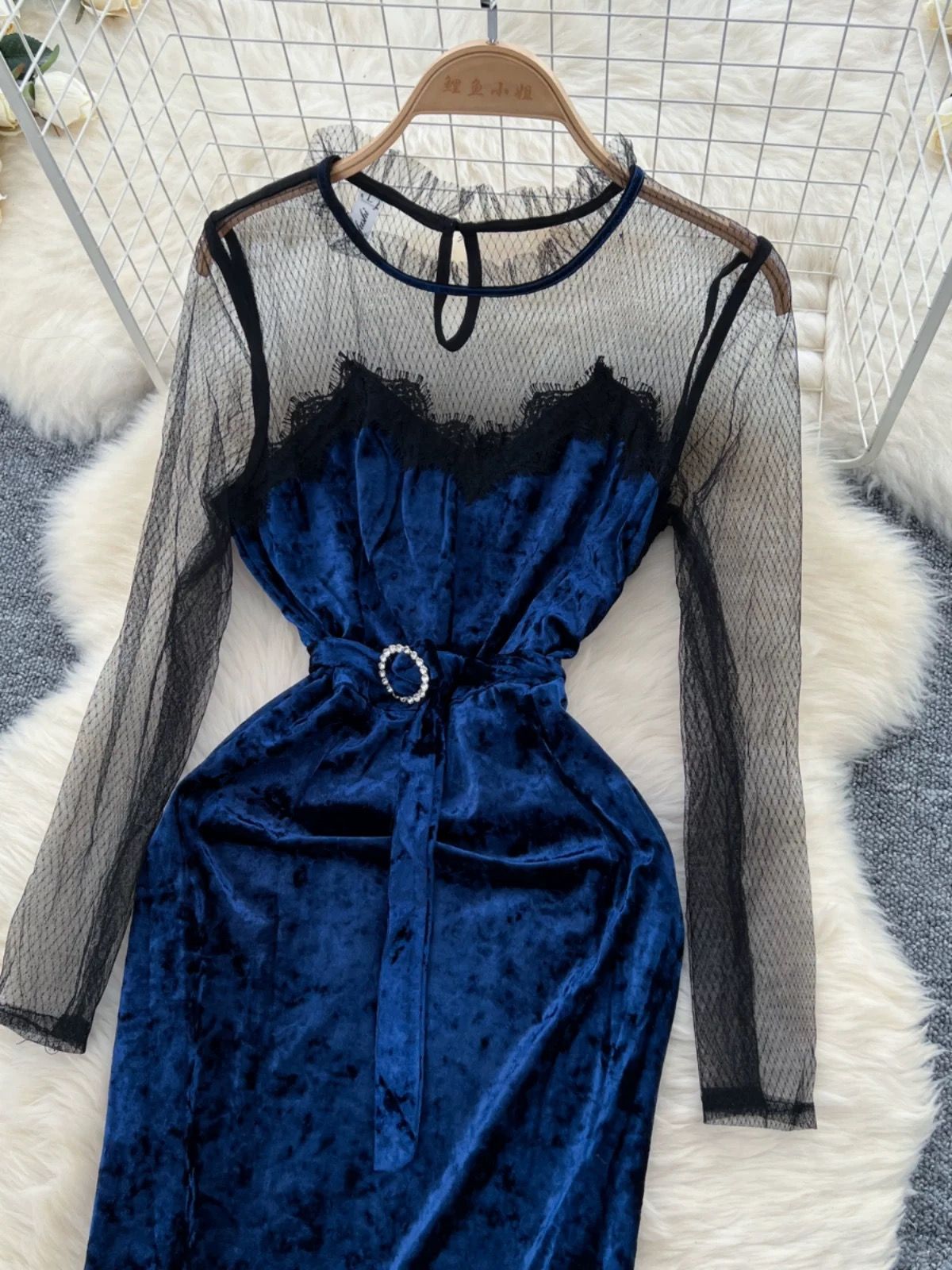 In control velvet dress FD1159 image