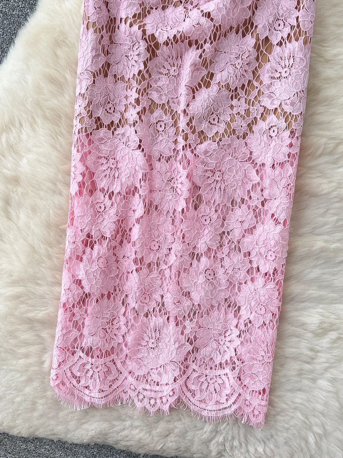 Grab a glass lace dress FBC298 image