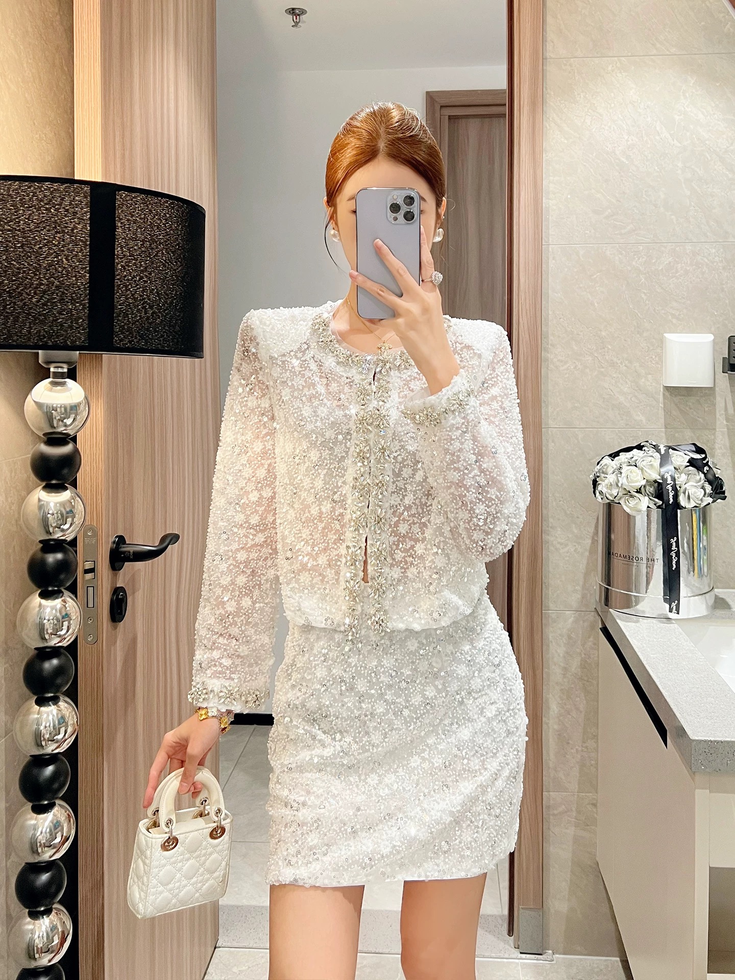 A night in Venice sequin embellished top FTO273 image