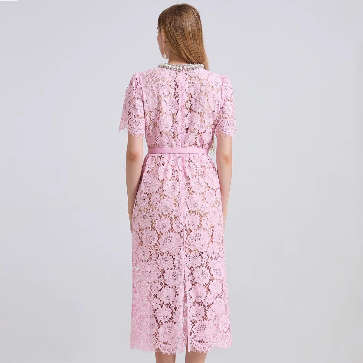 Grab a glass lace dress FBC298 image