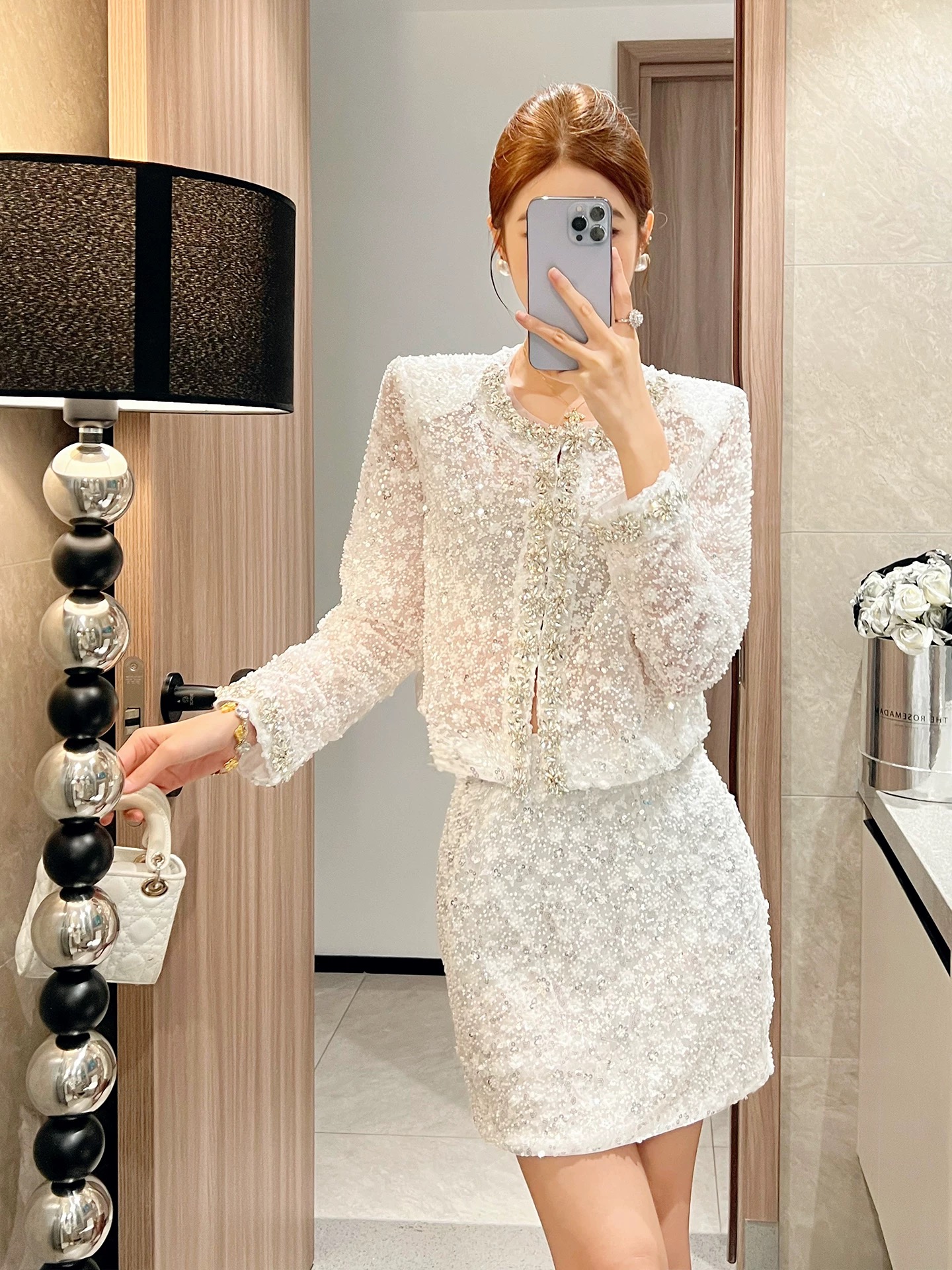 A night in Venice sequin embellished top FTO273 image