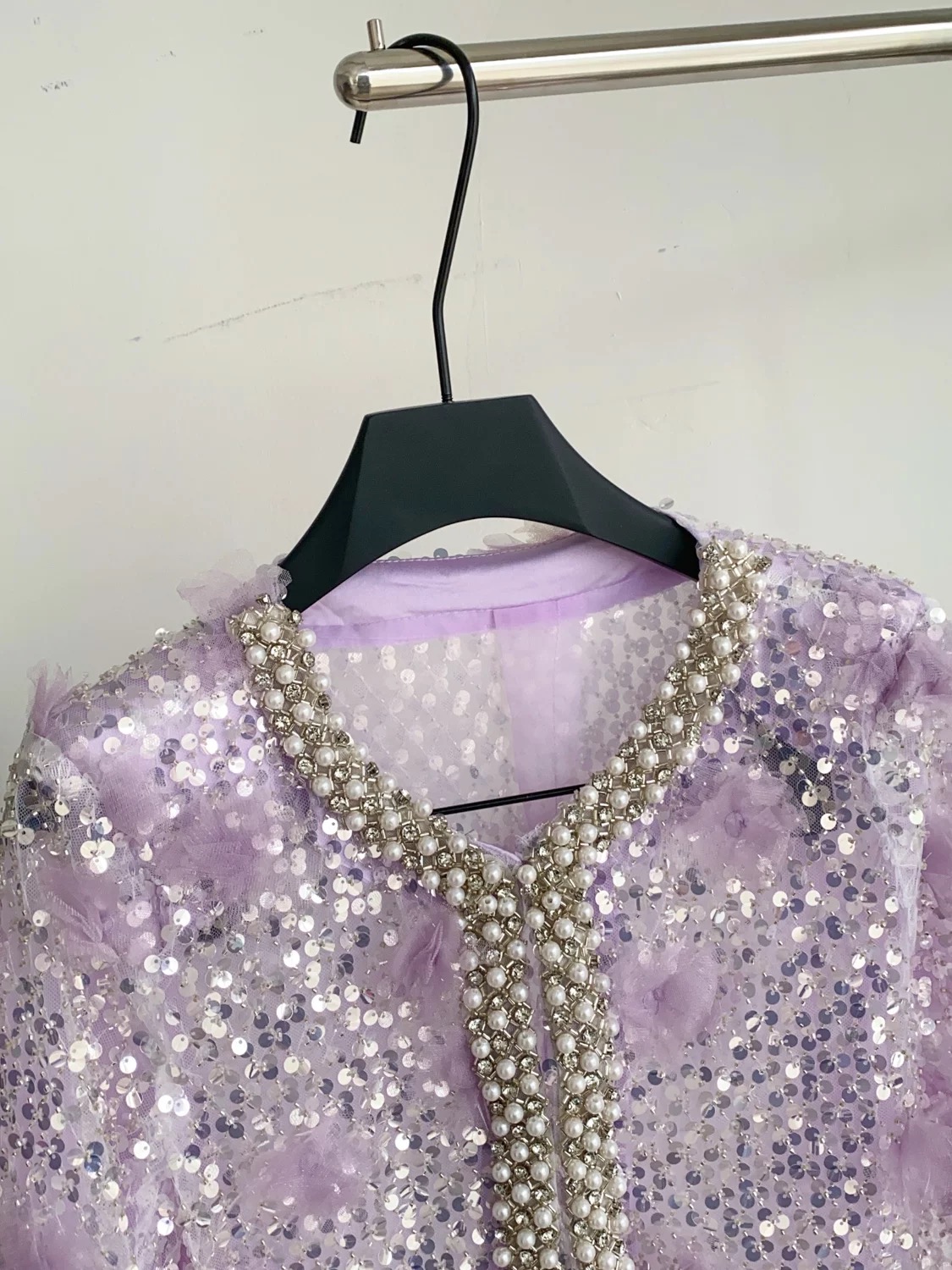 Call out embellished sequin top FTO260 image