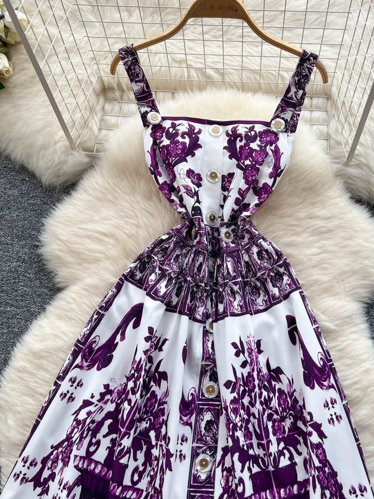 Emily in Spain print dress CD514 image