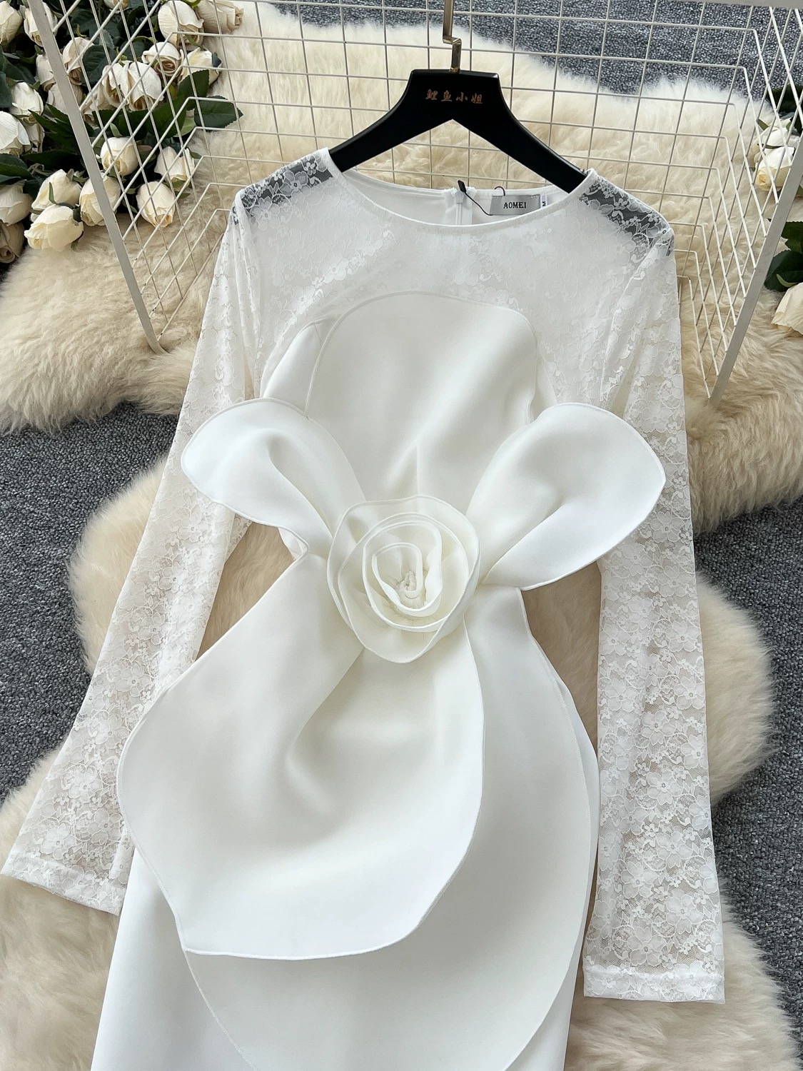 Modern day romance lace dress EBC282 image