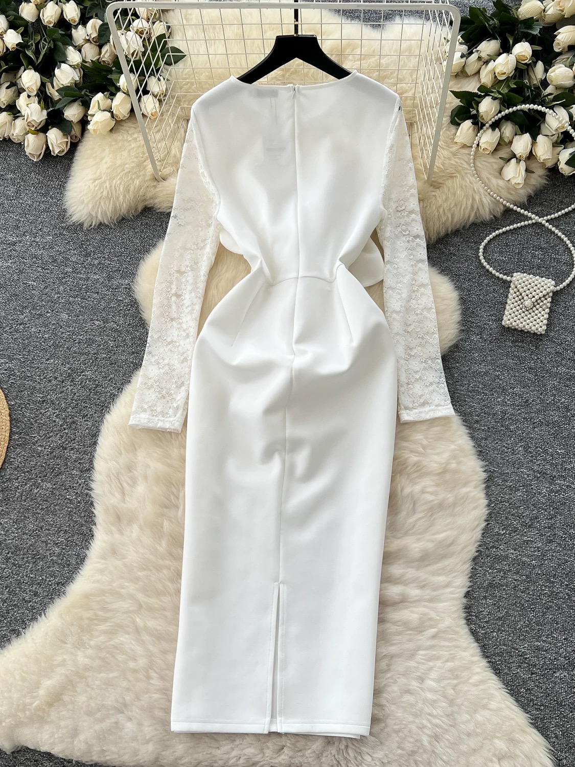 Modern day romance lace dress EBC282 image