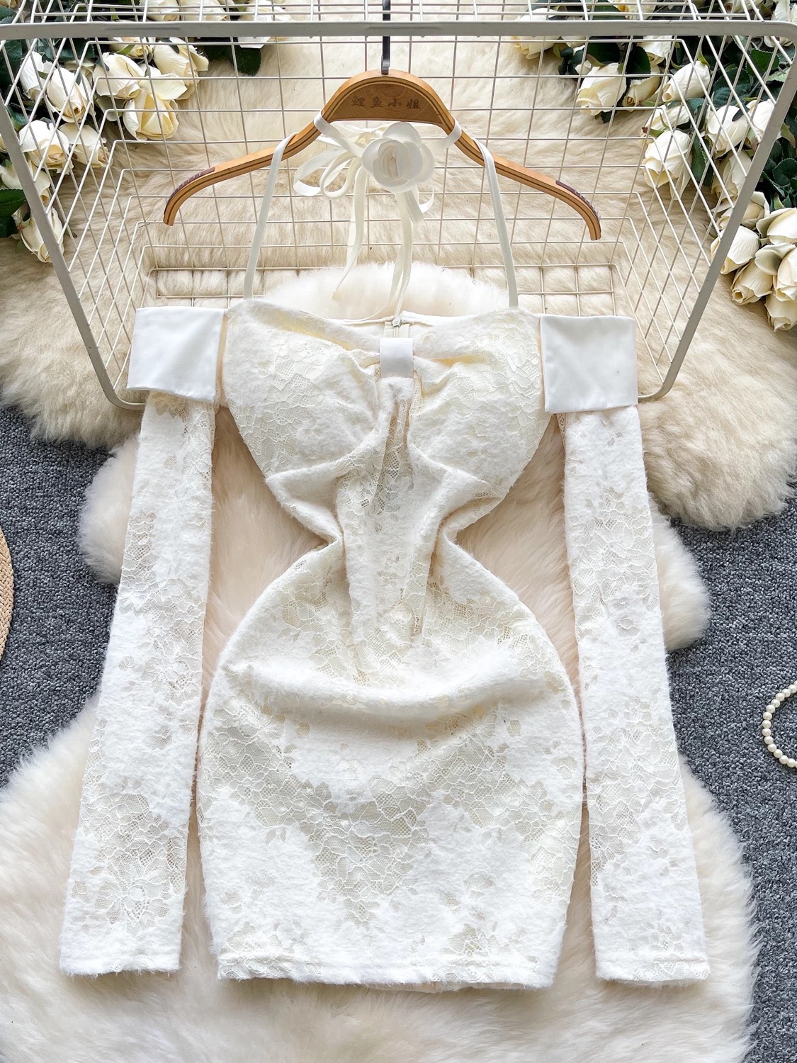 Stranded in paradise lace dress CBC1395 image