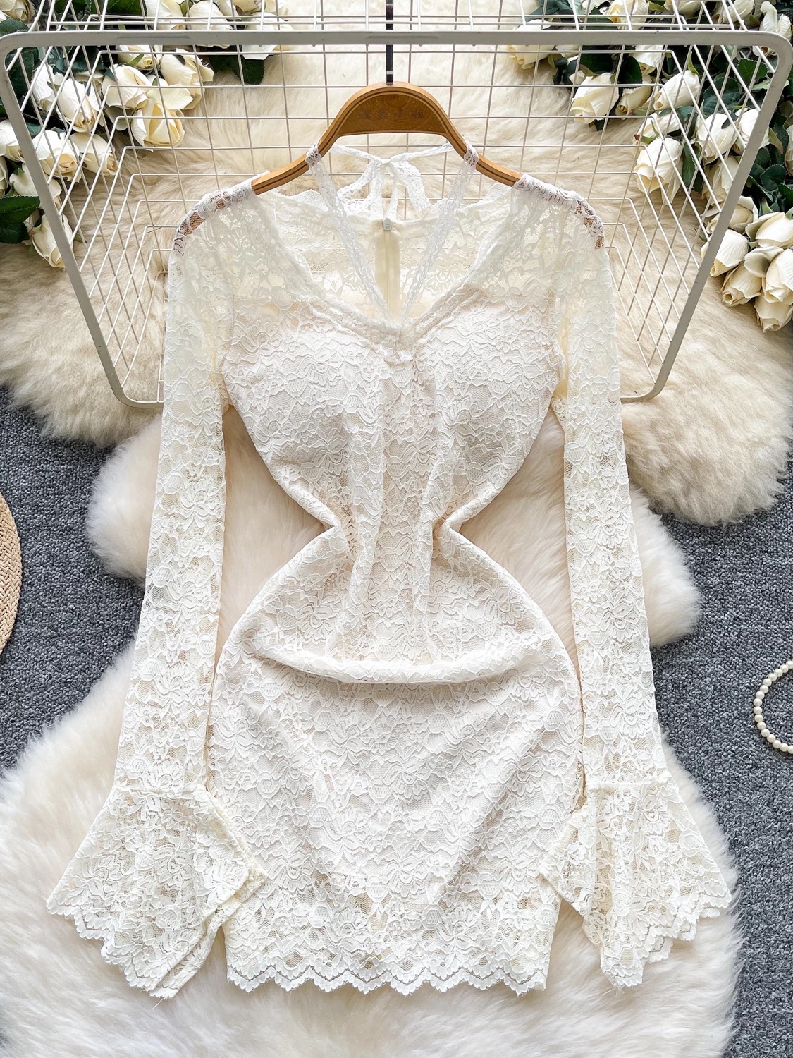 Star gazing lace dress CBC1393 image