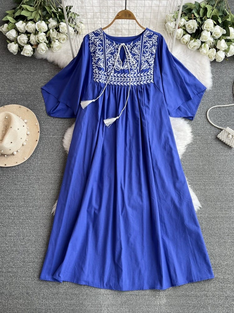 Easy glow embroidery dress CD1320 image