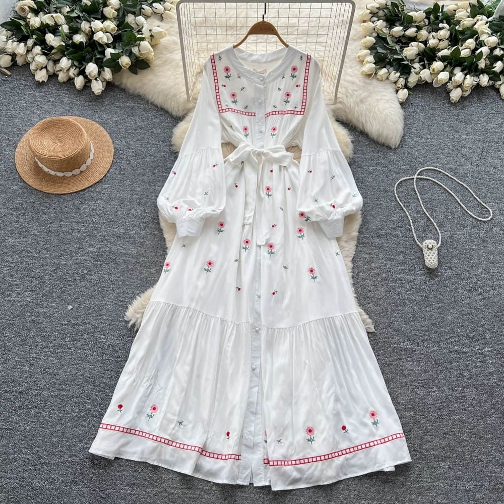 In a vacay mood print dress CD452 image