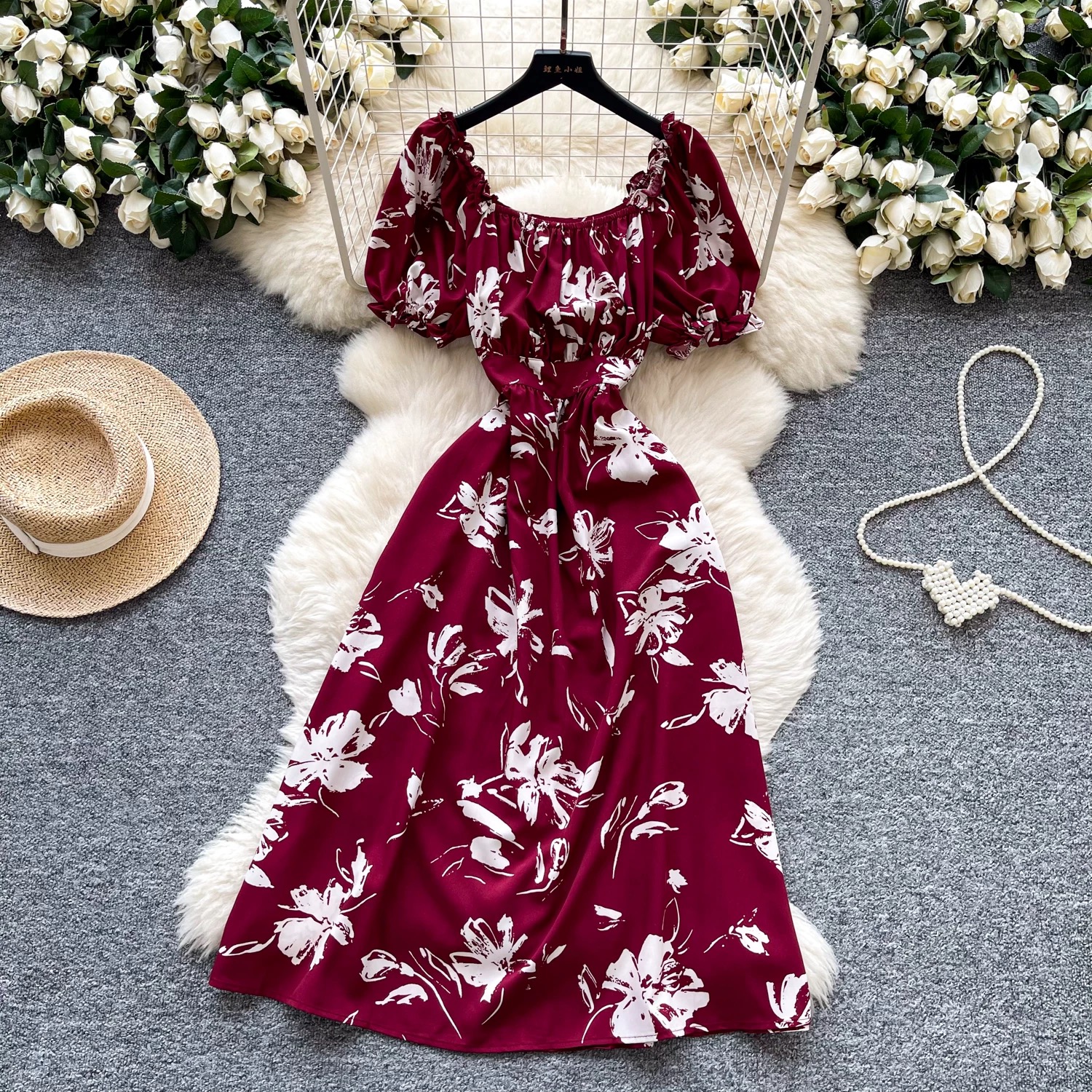 Bound to me print dress CD455 image